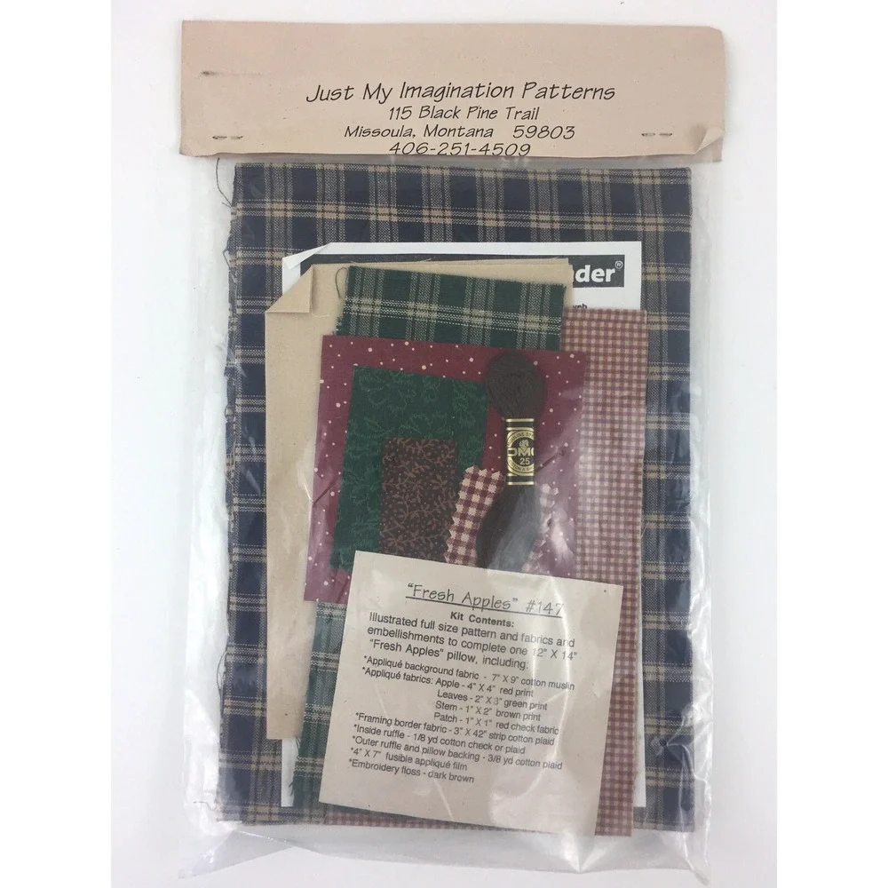 Just My Imagination #147 Fresh Apples Pillow Cushion Case Mary Kerr 12
